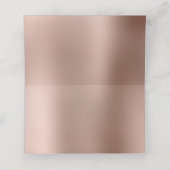 Glitterie Rose Gold Glam Gradient Blank Platzkarte (Innenseite Aufgefaltet)