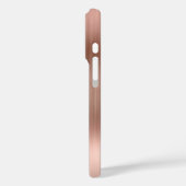 Glitterie Rose Gold Metallic Girly Signature Case-Mate iPhone Hülle (Rückseite / Links)