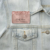 Glitterie Rose Gold Namensschild (Beispiel)