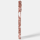 Glitterie Rose Gold Ombre Moderne Girly Signature Case-Mate iPhone Hülle (Rückseite / Rechts)