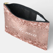 Glitterie Rose Gold Zubehörtasche (Offen)
