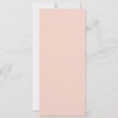 Glitterie Rose Goldene Foil Quinceañera Einladung (Rückseite)