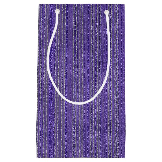 Glitterie-Streifengeschenktasche Kleine Geschenktüte (Vorderseite)