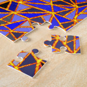 Glitterie und Blue Abstrakt Puzzle (Seite)