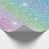 Glitterie und niedliche Gabe von Sternen 12 Geschenkpapier (Ecke)