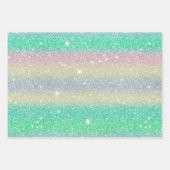 Glitterie und niedliche Gaumenfreude 2 Geschenkpapier Set (Vorderseite 3)