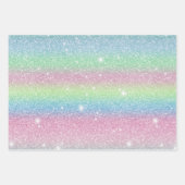 Glitterie und niedliche Gaumenfreude 2 Geschenkpapier Set (Vorderseite 2)