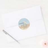 Glitterie Walzen Button & Whisk Koch Skript-Bäcker Runder Aufkleber (Umschlag)