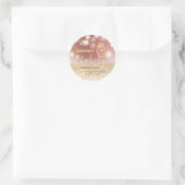 Glitterie Walzen Button & Whisk Koch Skript-Bäcker Runder Aufkleber (Tasche)