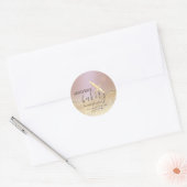 Glitterie Walzen Button & Whisk Koch Skript-Bäcker Runder Aufkleber (Umschlag)
