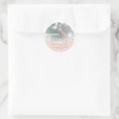 Glitterie Walzen Button & Whisk Koch Skript-Bäcker Runder Aufkleber (Tasche)