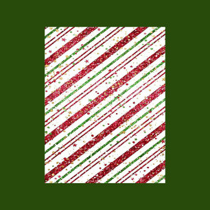 Glitterie Weihnachtsstreifen Dekoupage Tissue Seidenpapier