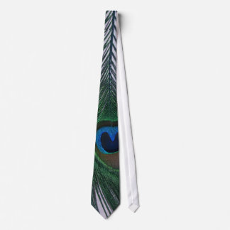Glitterie White Peacock Feather Still Life Krawatte