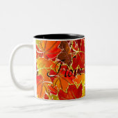 Glitteriefall/Herbstleber Zweifarbige Tasse (Links)