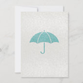 Glittering Blue & Gold Baby Boy Showeinladung Einladung (Rückseite)