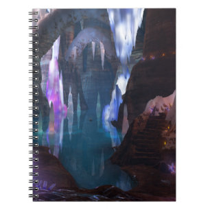 Glittering Caves by Night Notebook Notizblock