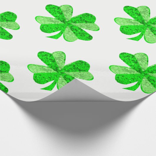 Glittering Clover Geschenkpapier (Ecke)