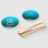 Glittering Crown Aqua Fächer (Non-assembled)