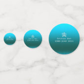 Glittering Crown Aqua Table Confetti Konfetti (Rückseiten)