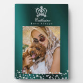 Glittering Crown Aquamarin Fotoplatte (Vorderseite)