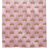 Glittering Crown & Background Duschvorhang (Vorderseite)