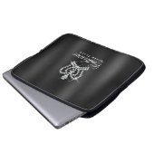 Glittering Crown Black Gray Laptopschutzhülle (Vorne Knopf)