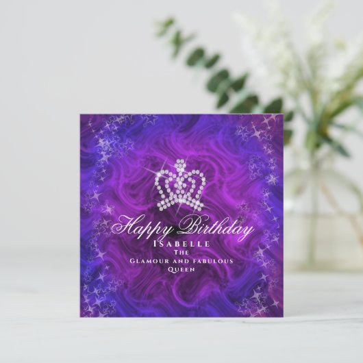 Glittering Crown Blue Lila (Stehend Vorderseite)