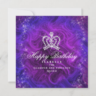 Glittering Crown Blue Lila