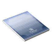 Glittering Crown Blue Notizblock (angewinkelt)