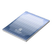 Glittering Crown Blue Notizblock (Rotiert)