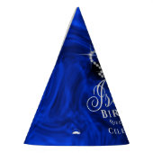 Glittering Crown Blue Partyhütchen (Links)