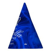 Glittering Crown Blue Partyhütchen (Rechts)