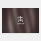 Glittering Crown Brown Geschenkpapier Set (Vorderseite)