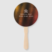 Glittering Crown Gold Fächer (Rückseite)