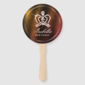 Glittering Crown Gold Fächer (Vorderseite)