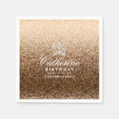 Glittering Crown Gold Serviette (Vorderseite)