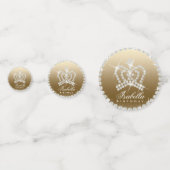 Glittering Crown Gold Table Confetti Konfetti (Vorderseiten)