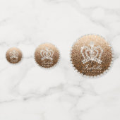 Glittering Crown Gold Table Confetti Konfetti (Vorderseiten)