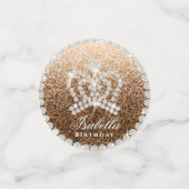 Glittering Crown Gold Table Confetti Konfetti (Klein Vorderseite)