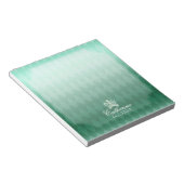 Glittering Crown Green Notizblock (angewinkelt)