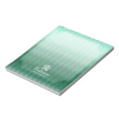 Glittering Crown Green Notizblock (Rotiert)