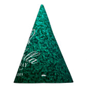 Glittering Crown Green Partyhütchen (Rechts)