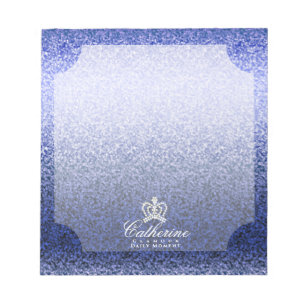 Glittering Crown Lavender Notizblock