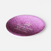 Glittering Crown Lavender Pappteller (Schrägansicht)