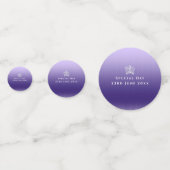 Glittering Crown Lila Lilac Table Confetti Konfetti (Rückseiten)
