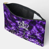 Glittering Crown Lila Zubehörtasche (Offen)