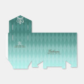 Glittering Crown Luxury Aqua Geschenkschachtel (Ungefaltet)