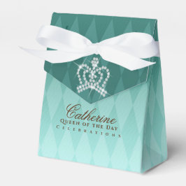 Glittering Crown Luxury Aqua Geschenkschachtel