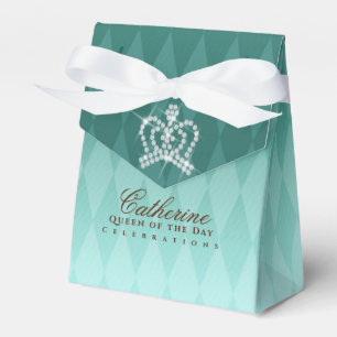 Glittering Crown Luxury Aqua Geschenkschachtel