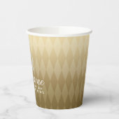 Glittering Crown Luxury Gold Pappbecher (Links)